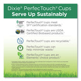 Dixie® PerfecTouch Paper Hot Cups, 16 oz, Coffee Haze Design, 50/Sleeve, 20 Sleeves/Carton (DXE5356CDCT) Case of 1000