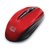 Adesso iMouse S50 Wireless Mini Mouse, 2.4 GHz Frequency/33 ft Wireless Range, Left/Right Hand Use, Red (ADEIMOUSES50R) Each