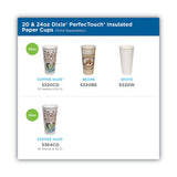 Dixie® PerfecTouch Paper Hot Cups, 20 oz, Coffee Haze Design, 25/Pack (DXE5320CDPK) Pack of 25
