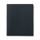 Smead™ Two-Pocket Folder, Textured Paper, 100-Sheet Capacity, 11 x 8.5, Black, 25/Box (SMD87853) 1 Pack of 25