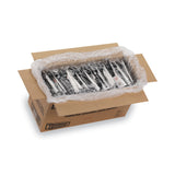 Dixie® Wrapped Tableware/Napkin Packets, Fork/Knife/Spoon/Napkin, Black, 250/Carton (DXECH56NSPC7)