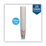 Dixie® PerfecTouch Paper Hot Cups, 20 oz, Coffee Haze Design, 25/Pack (DXE5320CDPK) Pack of 25
