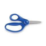 Fiskars Kids/Student Scissors, Pointed Tip, 5" Long, 1.75" Cut Length, Assorted Straight Handles (FSK1943001063) Each