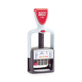 COSCO 2000PLUS® Model S 360 Two-Color Message Dater, 1.75 x 1, "Paid," Self-Inking, Blue/Red (COS011033) Each