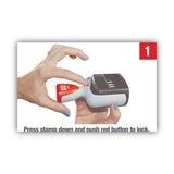 COSCO 2000PLUS® Model S 360 Two-Color Message Dater, 1.75 x 1, "Received", Self-Inking, Blue/Red (COS011034) Each