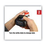 COSCO 2000PLUS® Model S 360 Two-Color Message Dater, 1.75 x 1, "Received", Self-Inking, Blue/Red (COS011034) Each