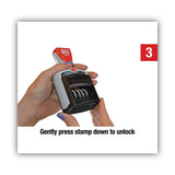 COSCO 2000PLUS® Model S 360 Two-Color Message Dater, 1.75 x 1, "Received", Self-Inking, Blue/Red (COS011034) Each