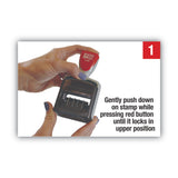 COSCO 2000PLUS® Model S 360 Two-Color Message Dater, 1.75 x 1, "Received", Self-Inking, Blue/Red (COS011034) Each