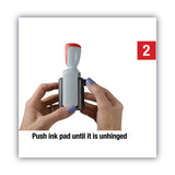 COSCO 2000PLUS® Model S 360 Two-Color Message Dater, 1.75 x 1, "Received", Self-Inking, Blue/Red (COS011034) Each