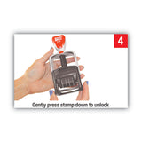 COSCO 2000PLUS® Model S 360 Two-Color Message Dater, 1.75 x 1, "Received", Self-Inking, Blue/Red (COS011034) Each