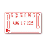 COSCO 2000PLUS® ES Dater, RECEIVED + Date, 1 x 1.81, Red (COS011092) Each