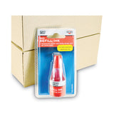COSCO 2000PLUS® Self-Inking Refill Ink, 0.9 oz. Bottle, Red (COS032960) Each