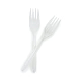 McKesson Fork Medium Weight White Polypropylene (959243_CS) 1000/CS