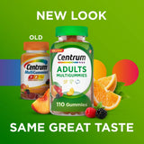 Centrum® Multivitamin Supplement Gummy 110 per Bottle Fruit Flavor (1230537_BT) 1/BT