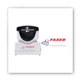 ACCUSTAMP2® Pre-Inked Shutter Stamp, Red/Blue, FAXED, 1.63 x 0.5 (COS035533) Each