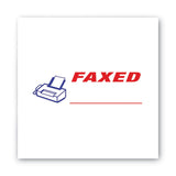 ACCUSTAMP2® Pre-Inked Shutter Stamp, Red/Blue, FAXED, 1.63 x 0.5 (COS035533) Each