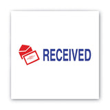 ACCUSTAMP2® Pre-Inked Shutter Stamp, Red/Blue, RECEIVED, 1.63 x 0.5 (COS035537) Each
