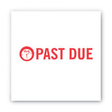 ACCUSTAMP2® Pre-Inked Shutter Stamp, Red, PAST DUE, 1.63 x 0.5 (COS035571) Each