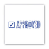 ACCUSTAMP2® Pre-Inked Shutter Stamp, Blue, APPROVED, 1.63 x 0.5 (COS035575) Each