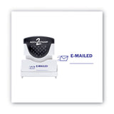 ACCUSTAMP2® Pre-Inked Shutter Stamp, Blue, EMAILED, 1.63 x 0.5 (COS035577) Each