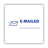 ACCUSTAMP2® Pre-Inked Shutter Stamp, Blue, EMAILED, 1.63 x 0.5 (COS035577) Each