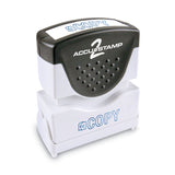 ACCUSTAMP2® Pre-Inked Shutter Stamp, Blue, COPY, 1.63 x 0.5 (COS035581) Each