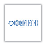ACCUSTAMP2® Pre-Inked Shutter Stamp, Blue, COMPLETED, 1.63 x 0.5 (COS035582) Each