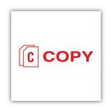ACCUSTAMP2® Pre-Inked Shutter Stamp, Red, COPY, 1.63 x 0.5 (COS035594) Each