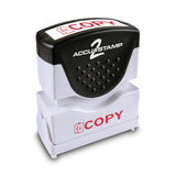 ACCUSTAMP2® Pre-Inked Shutter Stamp, Red, COPY, 1.63 x 0.5 (COS035594) Each