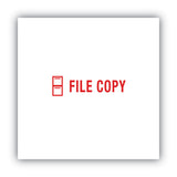 ACCUSTAMP2® Pre-Inked Shutter Stamp, Red, FILE COPY, 1.63 x 0.5 (COS035596) Each