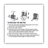 COSCO 2000PLUS® Replacement Ink Pad for 2000PLUS 1SI40PGL and 1SI40P, 2.38" x 0.25", Black (COS065471) Each