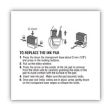 COSCO 2000PLUS® Replacement Ink Pad for 2000PLUS 1SI40PGL and 1SI40P, 2.38" x 0.25", Red (COS065473) Each