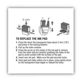 COSCO 2000PLUS® Replacement Ink Pad for 2000PLUS 1SI60P, 3.13" x 0.25", Blue (COS065474) Each