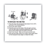 COSCO 2000PLUS® Replacement Ink Pad for 2000PLUS 1SI15P, 3" x 0.25", Black (COS065487) Each