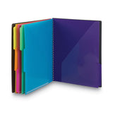 Smead™ Poly Project Organizer, 12 Letter-Size Sleeves, Gray with Bright Pockets (SMD89207) Each