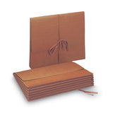 Smead™ Redrope Expanding Wallets, 5.25" Expansion, 1 Section, Cloth Tie Closure, Letter Size, Redrope (SMD71073) Each