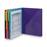 Smead™ Poly Project Organizer, 12 Letter-Size Sleeves, Gray with Bright Pockets (SMD89207) Each