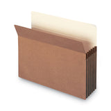 Smead™ Redrope Drop Front File Pockets, 5.25" Expansion, Letter Size, Redrope, 10/Box (SMD73234) Pack of 10