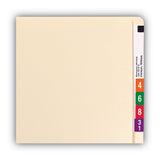 Smead™ Extended End Tab Manila Folders, Straight Tabs, Letter Size, 0.75" Expansion, Manila, 100/Box (SMD24250) Box of 100