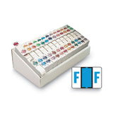 Smead™ A-Z Color-Coded End Tab Filing Labels, A-Z, 1 x 1.25, White, 500/Roll, 26 Rolls/Box (SMD67070) Box of 13000