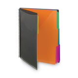 Smead™ Poly Project Organizer, 12 Letter-Size Sleeves, Gray with Bright Pockets (SMD89207) Each