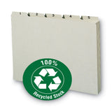 Smead™ 100% Recycled Daily Top Tab File Guide Set, 1/5-Cut Top Tab, 1 to 31, 8.5 x 11, Green, 31/Set (SMD50369) Pack of 31