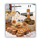 COSCO Die Cut Paper Signs, 5.25 x 5.25, Square, Assorted Colors, Pack of 48 Each (COS090244) Each