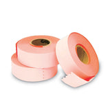 Garvey® Two-Line Pricemarker Labels, 0.44 x 0.81, Fluorescent Red, 1,000/Roll, 3 Rolls/Box (COS090951) Box of 3 Rolls