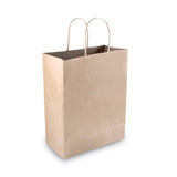 COSCO Premium Shopping Bag, 10" x 4.5" x 13", Brown Kraft, 50/Box (COS091565) Case of 50