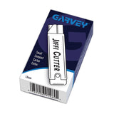 COSCO Jiffi-Cutter Compact Utility Knife with Retractable Blade, 3" Metal Handle, Chrome, 12/Box (COS091460) Box of 12