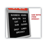 COSCO Character Kit, Letters, Numbers, Symbols, Helvetica, White, 0.75"h, 258 Pieces (COS098233) Each