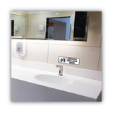 COSCO Brushed Metal Office Sign, Employees Must Wash Hands, 9 x 3, Silver (COS098205) Each