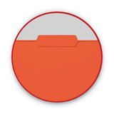 Smead™ Interior File Folders, 1/3-Cut Tabs: Assorted, Letter Size, 0.75" Expansion, Orange, 100/Box (SMD10259) Box of 100