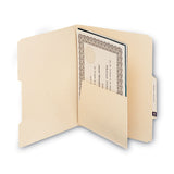 Smead™ Self-Adhesive Folder Dividers with 5.5" Pockets for Top/End Tab Folders, 1 Fastener, Letter Size, Manila, 25/Pack (SMD68030) Pack of 25